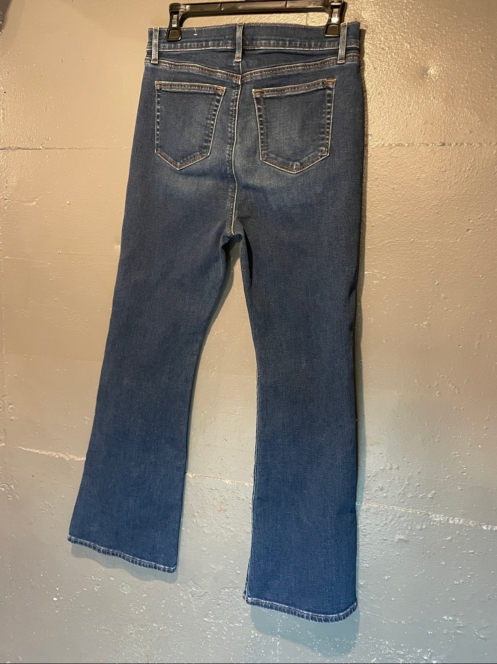 LOFT Dark Blue Wide Leg Jeans - Picture 2 of 6